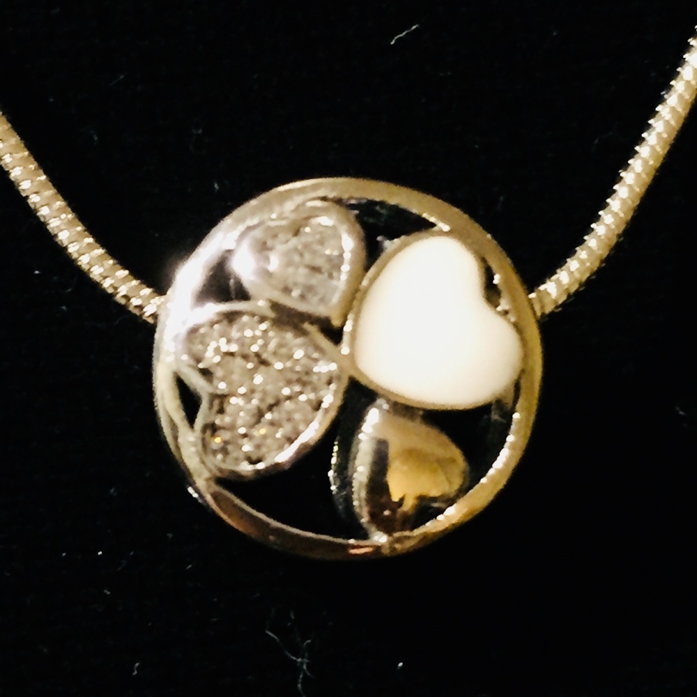 Silver heart necklace